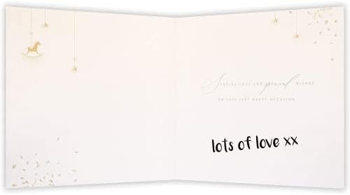Clintons: Baby Icons Christening Day Card, Christening Card, Congratulations on your Christening Day Card, 165x165mm 1152535 multi-colour