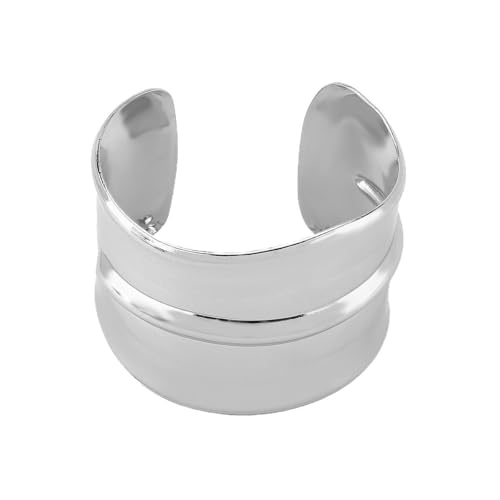 MIFYNN Chunky Cuff Bangle Bracelets for Women Geometric Opening Bracelet Irregular Minimalist Statement Bracelets Open Wide Bangle Arm Cuff Upper Arm Punk Jewelry