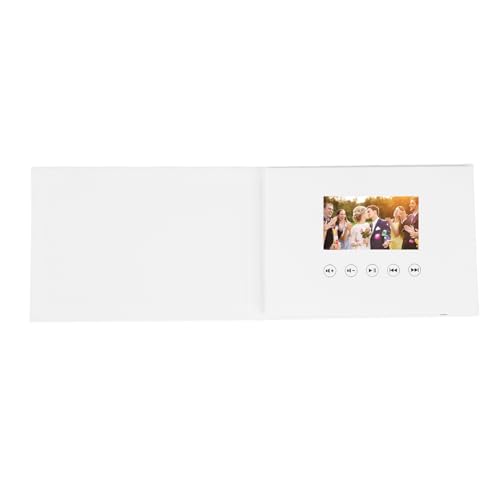 Yoidesu 720P HD Video Greeting Card, Video Brochure with Color Screen, Customizable Video Book Invitation with 4GB Memory for Anniversary, Wedding, Christmas, Product (4.3 Inch 500mAh Li Ion Battery)