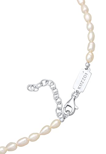 Collier perles d'eau douce Kuzzoi argent pour un style quotidien - 5