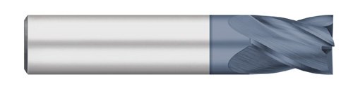 Titan TC10920 Solid Carbide End Mill, Stub Length, 4 Flute, 30 Degree Helix, Square End, ALTIN Coated, 5/16" Size, 5/16" Shank Diameter, 2" Overall Length, 1/2" Cutting Length