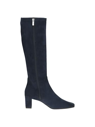 CAPRICE Damen Hohe Stiefel mit Absatz Kniehoch Vegan, Blau (Navy Stretch), 41 EU – Ansicht 2