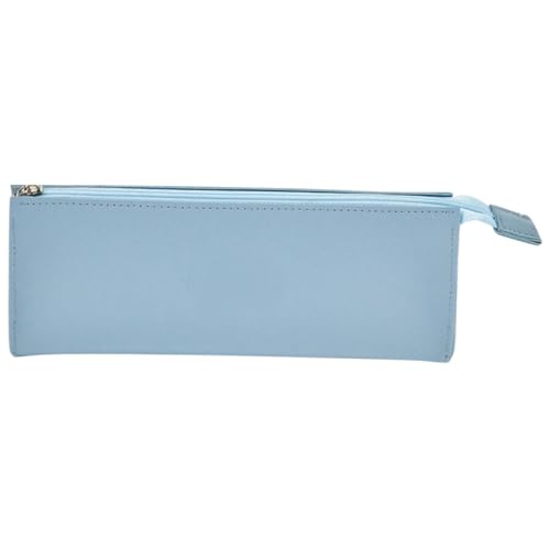 Abaodam 大容量レザー化粧ポーチ 防水ジッパー付き 多機能トラベルメイクバッグ ペンケース兼用 文房具収納 旅行用携帯便利