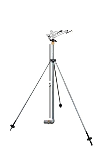 Image of AUTOMAT 2-Inch Raingun Complete Set With HT44G Flamingo Rain Gun, Connector, 5FT ISI Riser Pipe, 3-Leg Heavy Duty GI Stand (1.5-Inch Nipple Type Fitting)