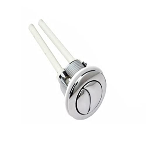 Bouton de chasse d'eau bloqué ? Changez pour ce double poussoir rond 70 mm de toilette
