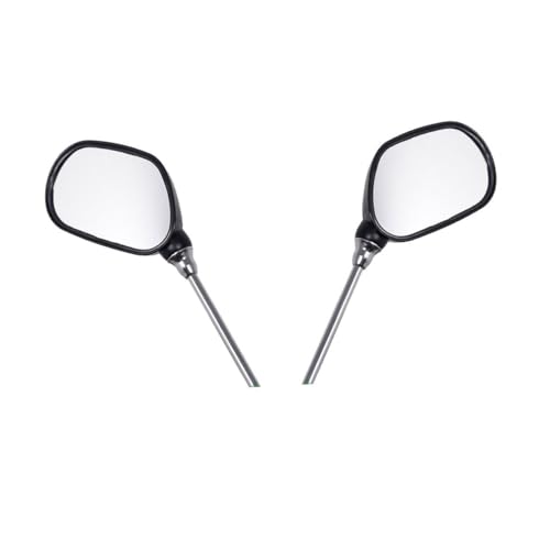 Mikikit 1Pair Rear View Mirror for Mountain and Road Bikes Rotating Bike Mirrors Lightweight and Scratch Resistant Easy Installation with Belt