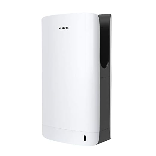 AIKE AK2065 Asciugamani Elettrico Bagno Professionale, Basso Consumo Energetico, 1450 W, 7-10 Secondi per Asciugare Le Mani, Efficiente Filtro HEPA