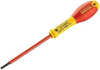 Stanley 0-65-412 Fat Max Screwdriver Insulated Slotted 4X100Mm-Red And Yellow