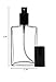 Riverrun Large Fragrance Cologne Perfume Atomizer Empty Refillable Glass Bottle Black Sprayer 3.4 oz 100ml (1 Bottle)