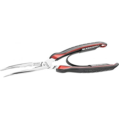 Facom 195A.20CPE Half Round Nose Pliers 200 mm Red/Black