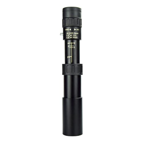 Yarryuter Telescopio Monocular Profesional Portátil de Alcance con Zoom HD de Metal 10-300X25 para Caza Al Aire Libre