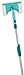 Price comparison product image Leifheit Bath Cleaner Micro Duo Telescopic 150, Bath Tile Cleaner and Bath Squeegee, Shower Cabin Cleaner, 20 cm Wiping Width, with Click System Telescopic Handle