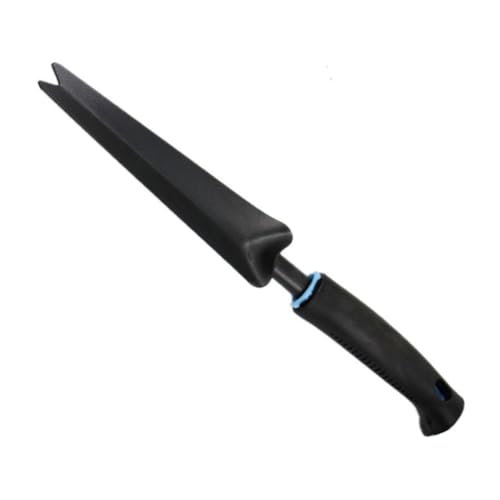 TOYZFRIENDY Extractor Manual para Deshierbe Bifurcado de Acero al Carbono Mango de Madera Herramienta Práctica para Jardín y Patio Pala Desbrozadora Negra para Eliminar Malas Hierbas de
