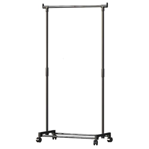 Perchero doble – Soporte para ropa, perchero resistente | Organizador doble versátil de ropa, unidad de almacenamiento duradera, perfecto para organización de dormitorio y armario