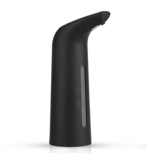 Dispenser di sapone automatico senza contatto con 4 livelli regolabile,400 ml piano di lavoro elettrico a batteria dispenser di sapone liquido (nero)