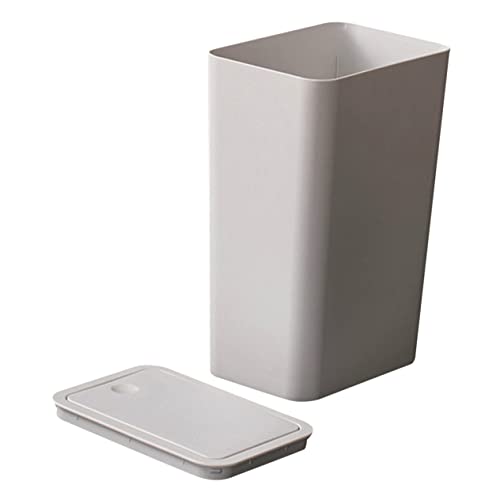 Basurero pequeño de plástico con tapa para baño y cocina