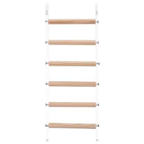 SUPVOX Climbing Ladder for Birds Parrot Wooden Ladder Toy Bird Cage Pet Safety Durable