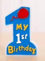 PartyToko Boy Birthday Candle & Boy My Candles Birthday Cake Topper/1st Birthday Candle for Boys