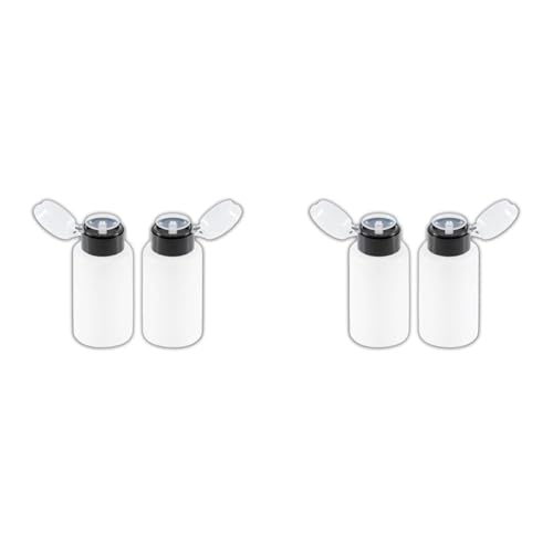 LALILL 2 Pièces Distributeur Pompe Doseur - Set Flacon Pompe pour Liquides - Dissolvant Vernis à Ongles, Dissolvant Manucure - 200ml (Lot de 2)