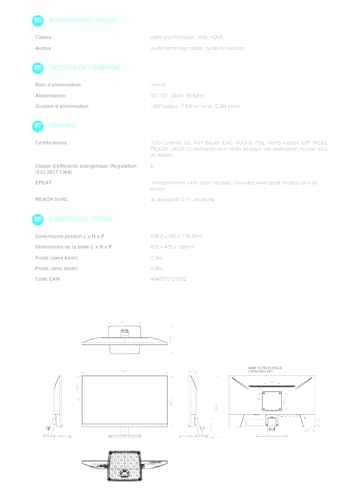 Écran PC IIYAMA ProLite XU2493HSU B6 24 FHD Dalle IPS 100Hz 1ms HDMIDP Haut parleurs - vue 9