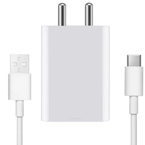 Image of Original 80W Fast Charger Adapter with USB-C Cable Compatible for Neo 9 Pro, 12 5G, Neo 7 Pro, Z7, Z7S, Z6 Lite, 11, Z6 44W, T2 (Adapter & Cable)