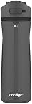 Contigo Ashland 2.0 Water Bottle with Straw and Leak-Proof Locking Lid, BPA-Free Plastic, Dishwasher Safe, Licorice, 24 oz (709 mL)