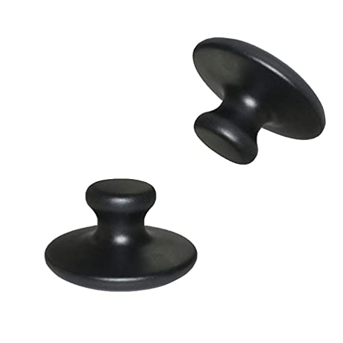 LIXBD Piedras de masaje profesionales de lava natural basalto piedra caliente energía piedra hongo cabeza en forma de spa masaje terapia 2pcs Cover