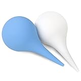 2 Pack Ear Syringe 3oz / 90ml Hand Bulb Syringe Ear Washing Squeeze Bulb, Rubber Squeeze Bulb Ear Syringe Ball Laboratory Tool