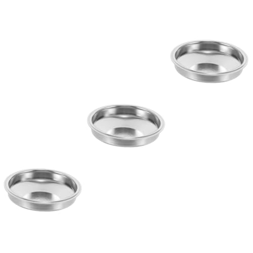 Gadpiparty 3pcs Coffee Filter Cup Stainless Steel Espresso Filter for Coffee Machines Reusable Accessory Fine Straining for Home Brewing