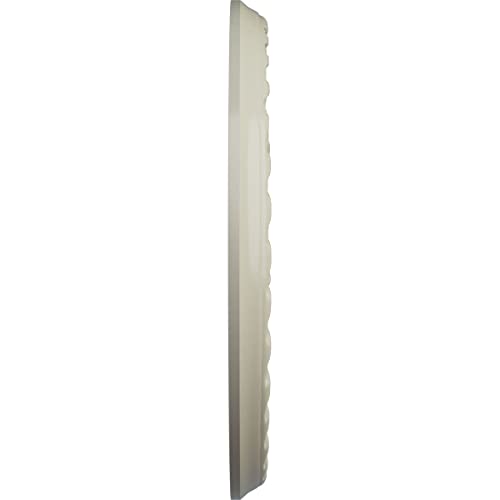 Image of Ekena Millwork CM11PMCYF 11 3 /8 inchOD X 3 5 /8 inchID X 7 /8 inchP Palmetto Ceiling Medallion Fits Canopies Up to 4 1 /2 inch, Clear Yellow