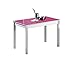 ASTIMESA 0 Mesa de Cocina, Metal, Fucsia, 80x40cm