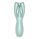 Satisfyer, Vibrator, Auflegevibrator, ’Threesome 3’, 14 cm, 3 Motoren, für Klitoris- und Schamlippenstimulation, Farbe:Mint