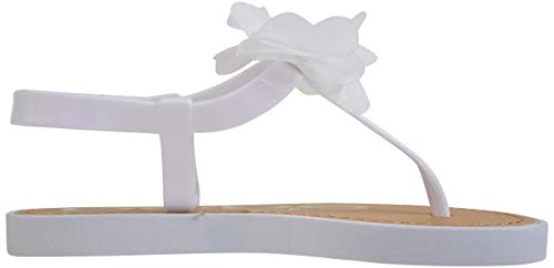 Bebe Girls' Thong Sandals With Chiffon Flowers  thumb #3