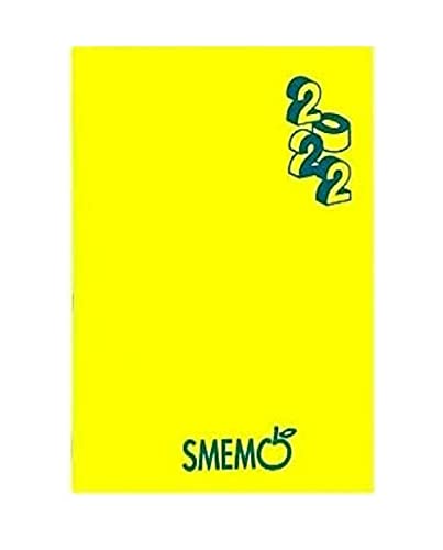 SMEMO Diario Agenda Smemoranda Giallo 2021/2022 Datato 16 Mesi Pocket 16x11 cm + Penna Colorata Omaggio