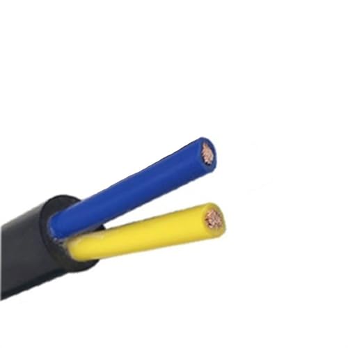 Cable Flexible 3pin Extend PVC Led Wire, Waterproof Electrical Cable, 18 AWG Square 0.75mm 10M Extension Connector (Color : Black, Size : 5m 2X0.75)