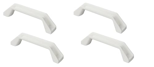 blntackle76 Juego de Asas de maniobra para Caravana, Juego de 2 o 4, 180 mm, plástico, Blanco, Ayuda para Entrar en Remolque, asa (4 Asas de maniobra)