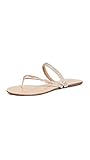 SCHUTZ Women's Toven Sandals, Light Wood, Tan, Clear, 6.5 Medium US