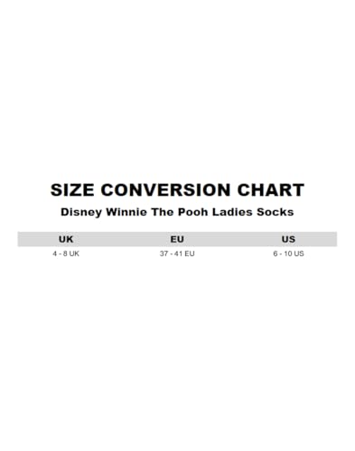Calcetines Disney Winnie the Pooh de punto elástico suave estampados mujer 2