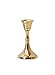 Serene Spaces Living Gold Candlestick Holder (Small 4.5