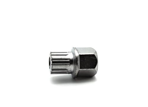 Image of TEMO 59 /14Pt Wheel Lock Lugnut Anti-Theft Lug Nut Screw Removal Key Socket S3057 for Vw Audi