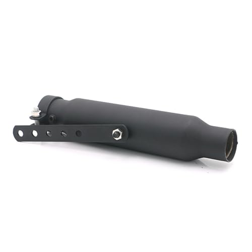 Pot d'échappement Shorty universel noir 12 pouces pour moto custom Harley et Honda