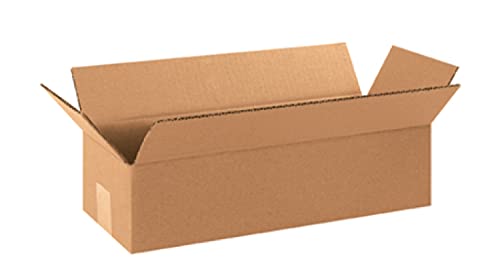 Image of Secure Seal - 12x4x4 Pack of 25 Corrugated Cardboard Packing Shipping Mailing Moving Carton Boxes