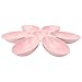 Xoeryoy Six-Petals Flower Pet Puppy Water Bowl, Slow Feeder Dog Cat Bowl Cat Water Allows Six Dogs Or Cats to Eat Or Drink (Pink)