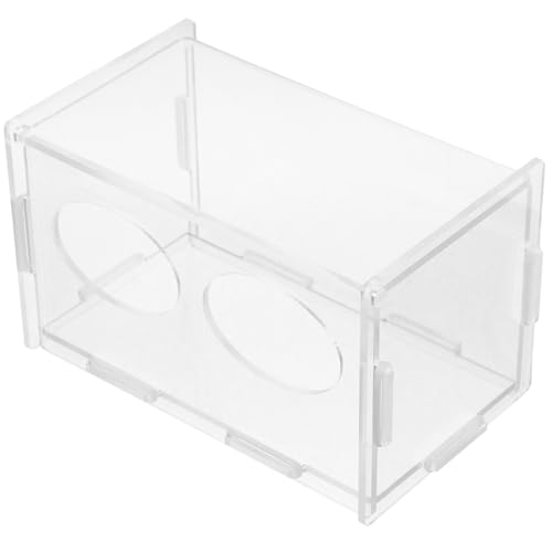 EPIGEIST ルチンチキン自動給餌器 アクリル製二格鶏餌入れ 飛散防止設計 多頭飼い対応 屋外使用可能 鳥飼育用耐久フィーダー