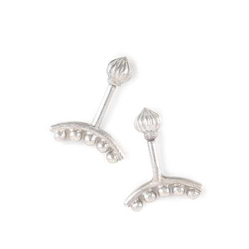 Image of Quirksmith 925 Sterling Silver Bugadi Earrings /Helix Piercing Studs with 925 Stamp And Certificate Of Authenticity /Gift for women