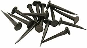 SISI UK® Carpet & Upholstery Tacks 10mm – Blued Steel Black Pins for Furniture, Fabric & Wood Fixing (Pack of 50)