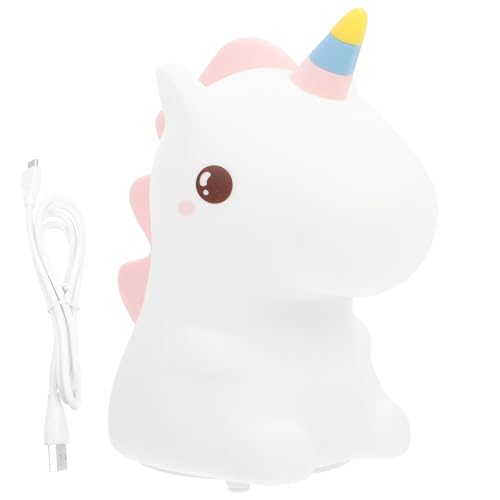 Lámpara de noche unicornio de silicona multicolor