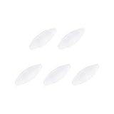 QUARKZMAN Magnetischer Rührstab Rührfisch 30mm(1,18") x10mm Olive Form PTFE Beschichteter Magnet Weiß Für Labor 5 Stück