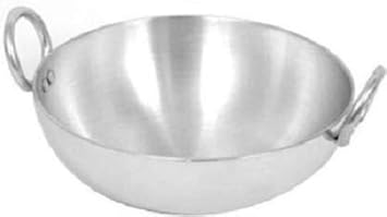 RBGIIT Aluminium Kadhai Aluminium Kadai with Handle for Kitchen | Aluminium Vessels for Cooking Deep Frying Kadai/Pan for Kitchen Pack of 1pc (2.5 L)