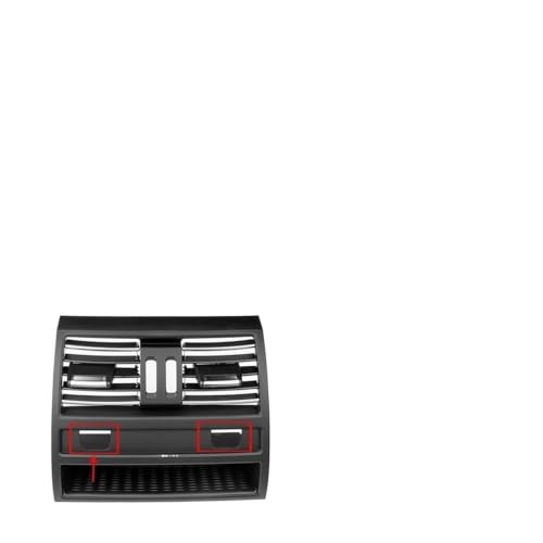 Grille d'aération centrale de console avant chromée avec trou pour BMW Série 5 F10 F11 F18